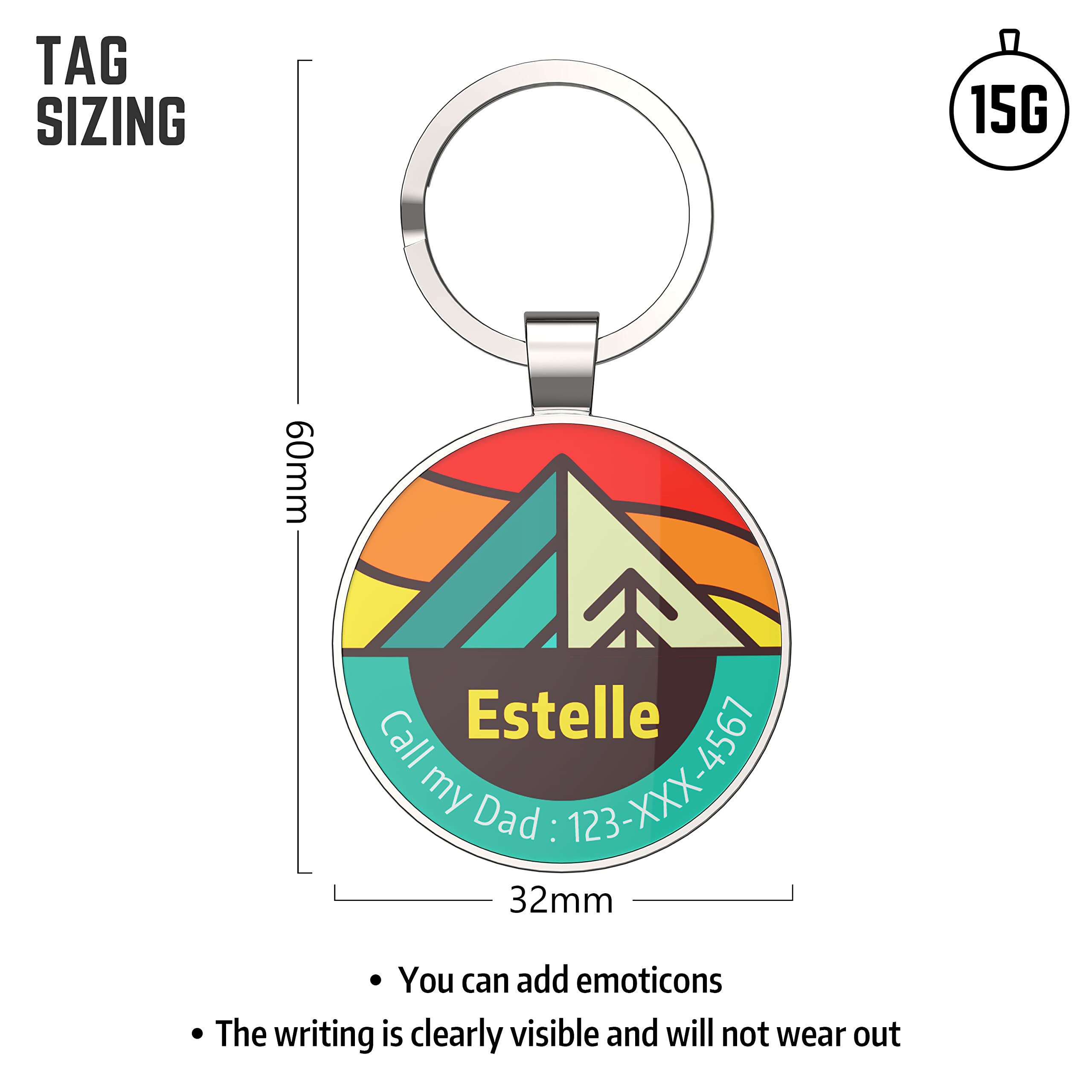 Custom QR Code Dog Tag - Personalized Pet ID Tag with Smart QR Technology | Free Online QR Code & Instant Location Alert Email | Perfect for Lost Pet Recovery & Outdoor Adventures