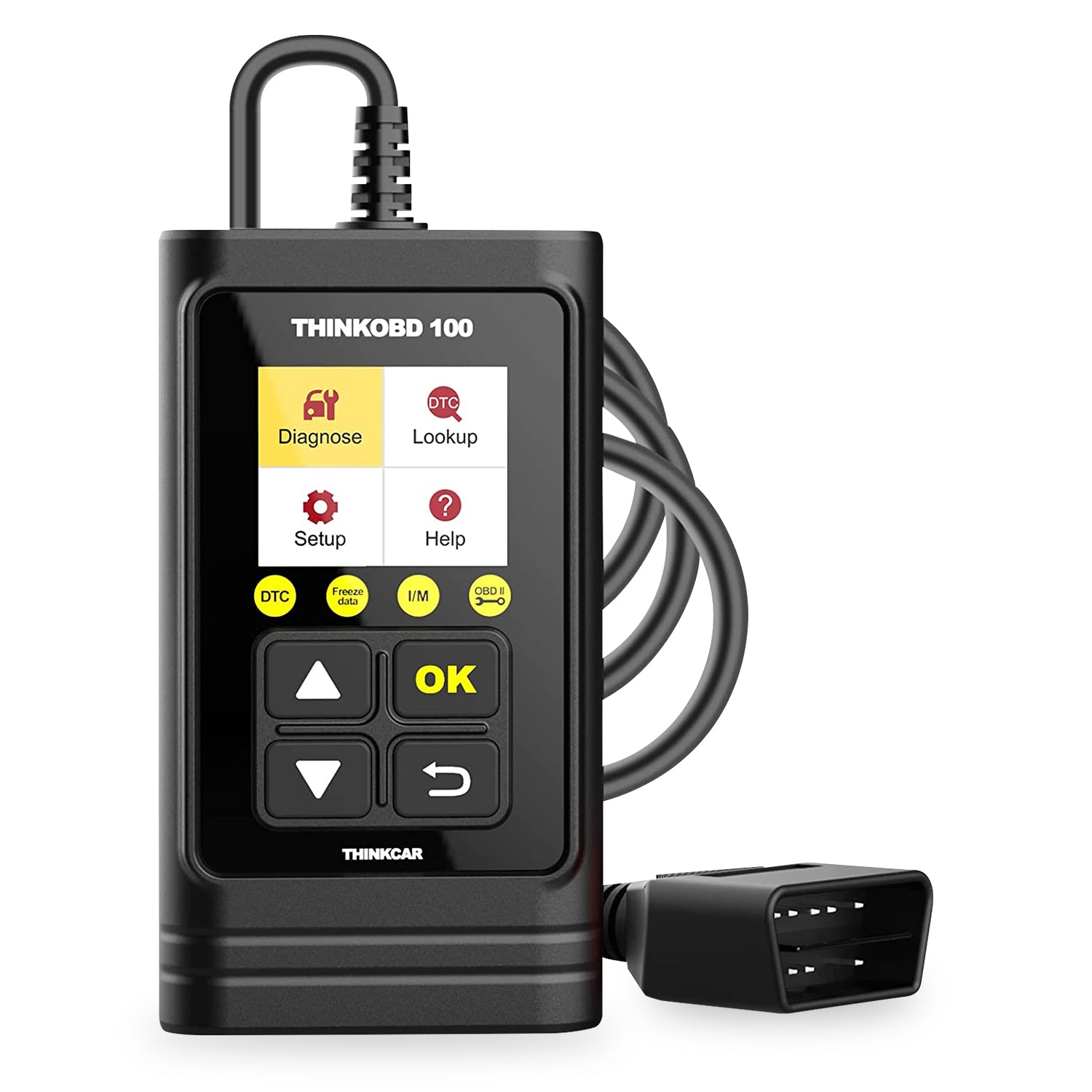 THINKOBD 100 OBD2 Scanner - Professional Car Diagnostic Tool with Full OBD2 Functions, Check Engine Light Code Reader - Perfect for DIY Mechanics & Auto Repair Shops (Car Maintenance, Engine Diagnostics, Vehicle Troubleshooting)