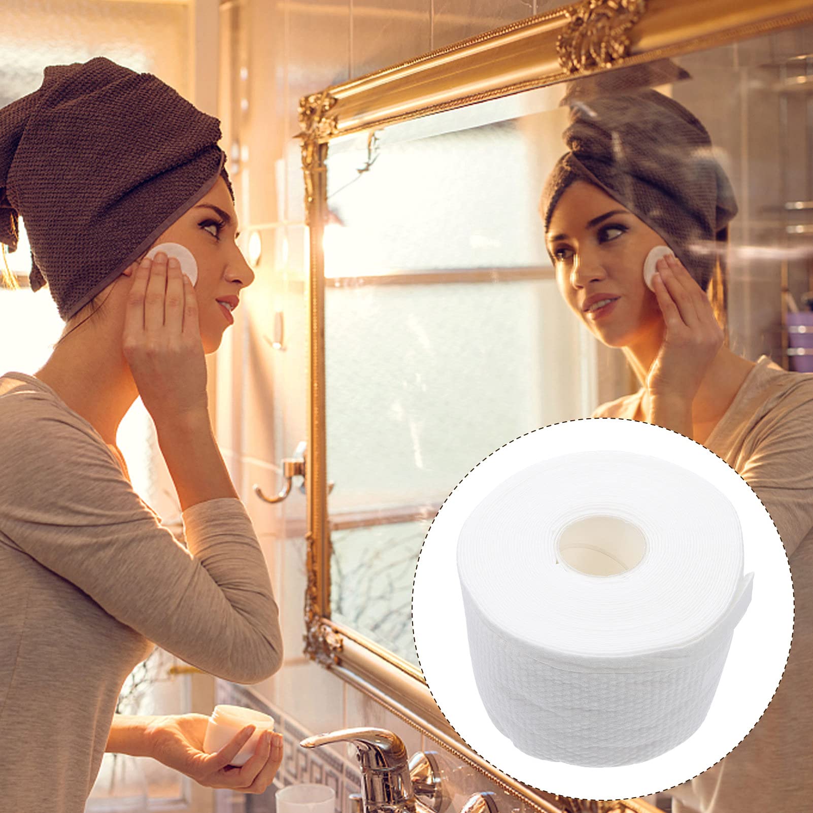 Lurrose Disposable Face Towels - Soft Non-Woven Cleansing Cloths for Makeup Removal & Skincare