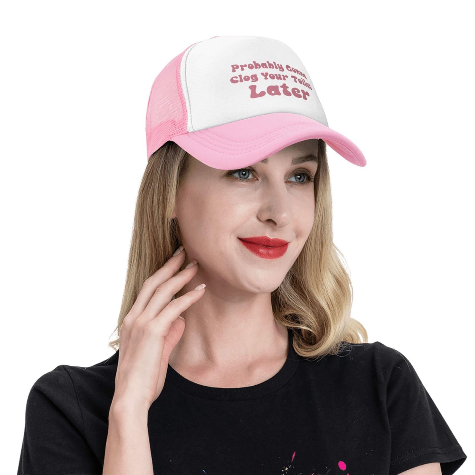 Funny Psyghotic Drinking Trucker Hat - Pink Dirty Trucker Cap for Women & Men | Perfect for Parties, Festivals & Casual Outfits