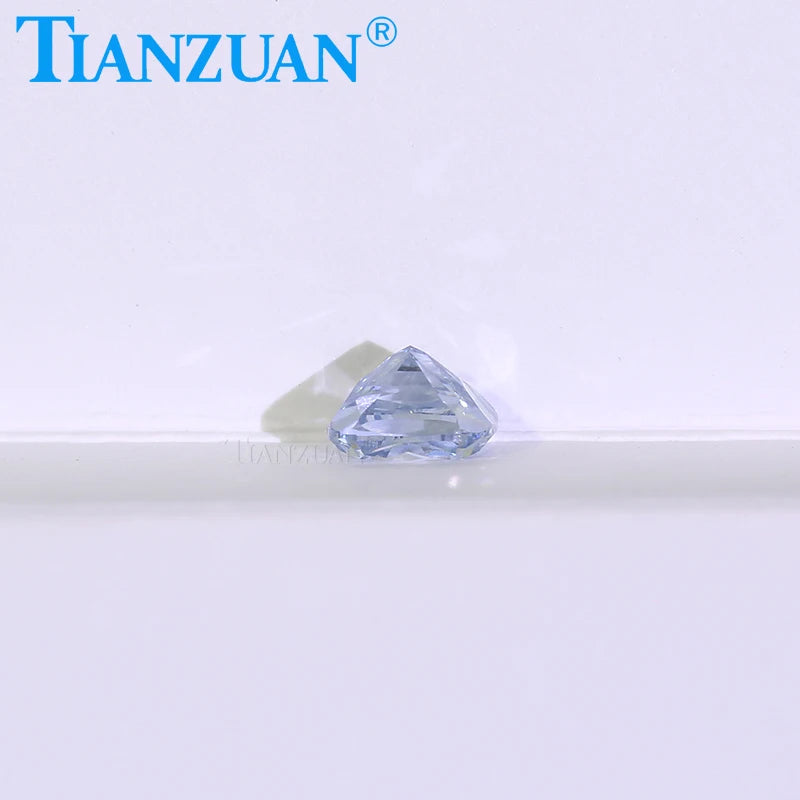 Lab Grown HPHT Cushion Cut Fancy Blue Diamond - VS1/VS2 Clarity, 2EX Cut, GEMID Certified Loose Gemstone for Jewelry Making & Engagement Rings