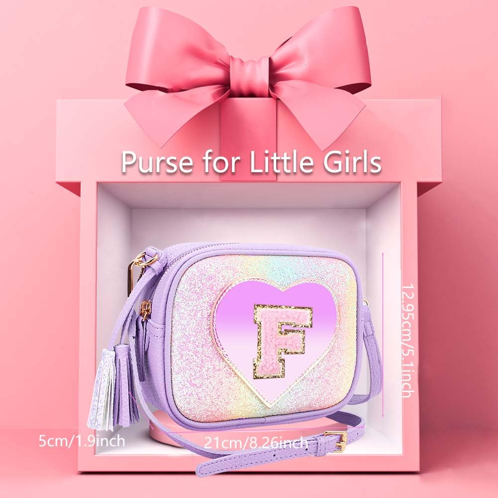 Cute Heart-Shaped Crossbody Purse for Little Girls - Kids Wallet & Handbag for Teens - Perfect Birthday Gift for School, Parties & Everyday Use