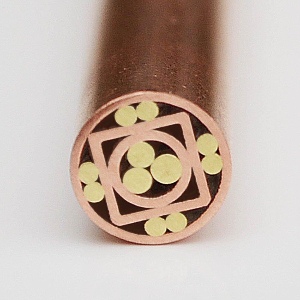 Custom Mosaic Pins for Knife Making - Brass, Copper & Steel Blank Blades (1/4