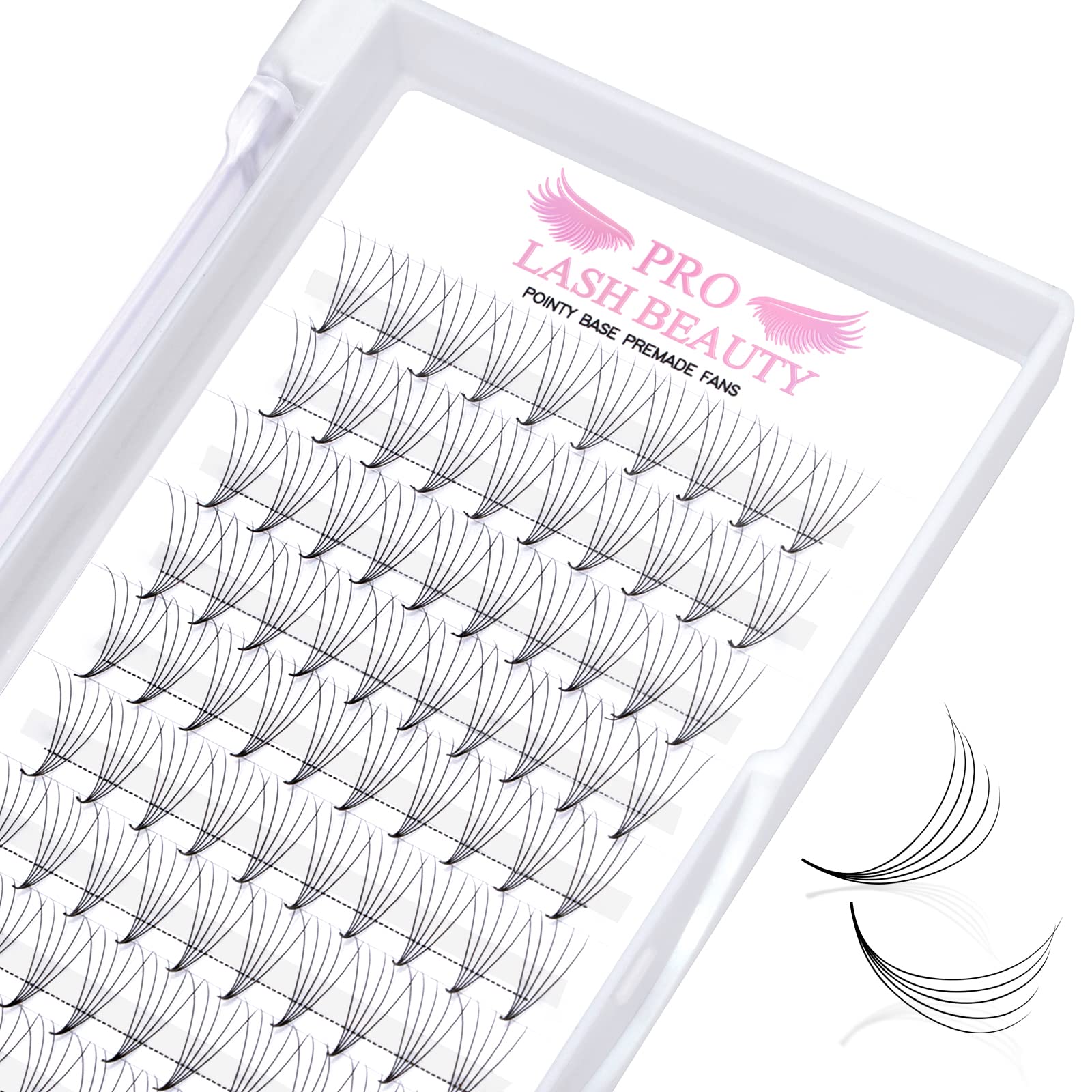 5D Volume Eyelash Extensions - 0.07mm Premade Fans with Pointed Base (C/D Curl, 13mm Length) for Natural & Glamorous Look - Perfect for Weddings, Parties & Daily Wear