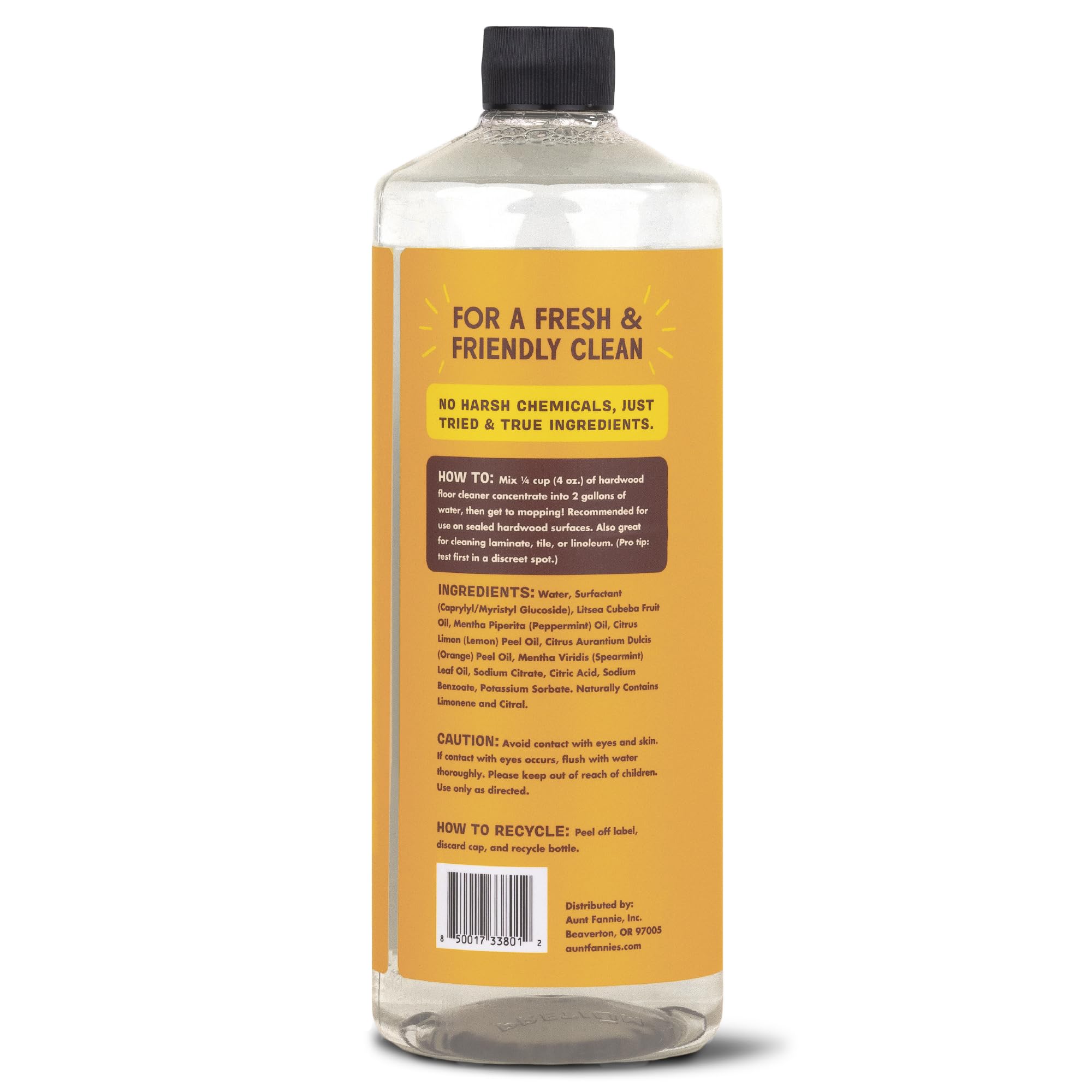 Aunt Fannie's Eco-Friendly Cleaning Bundle: Eucalyptus Vinegar Floor Wash & Lemon Hardwood Floor Cleaner - Perfect for Wood, Tile & Laminate Floors