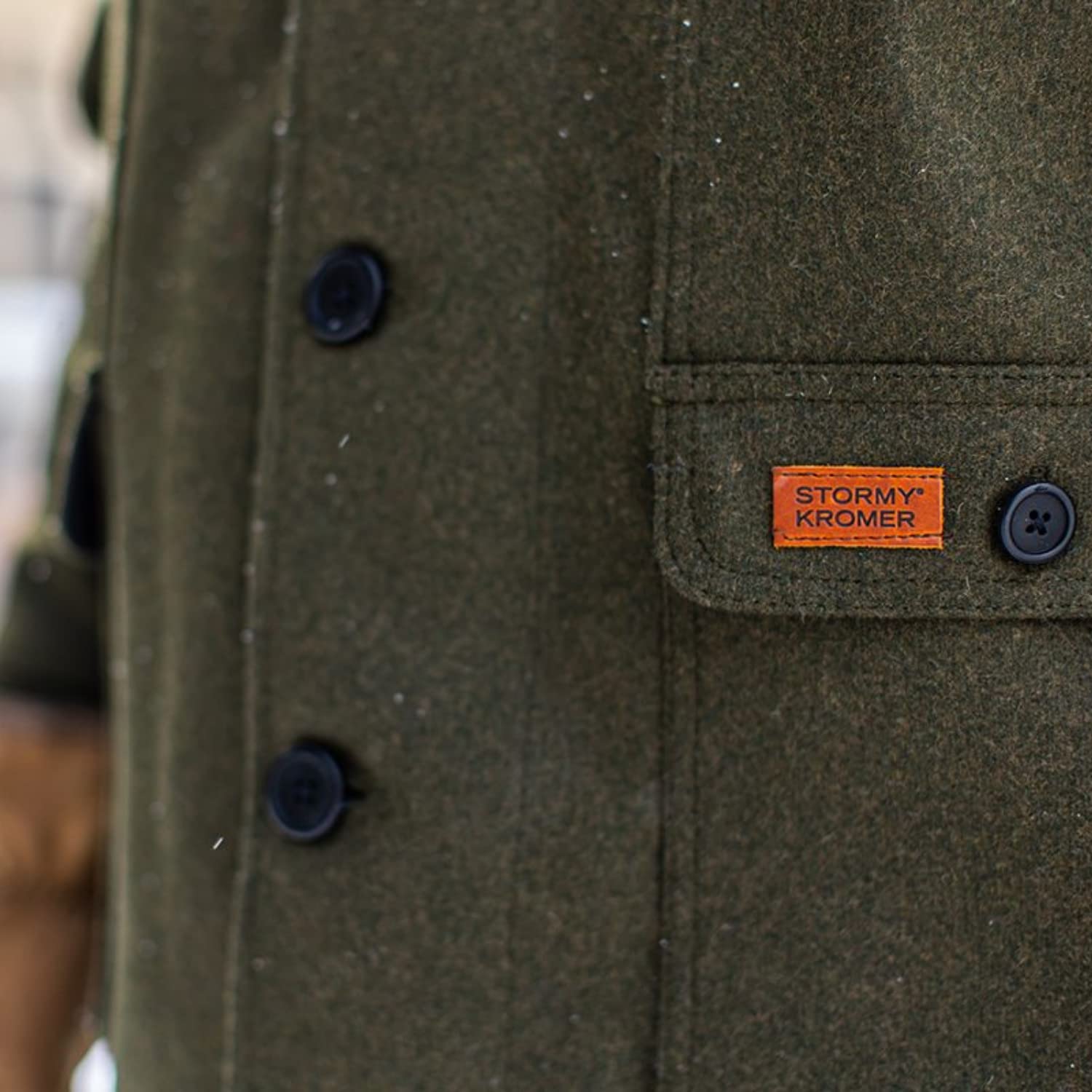 Stormy Kromer Mackinaw Coat - Men's Wool Flannel Jacket for Winter, Water-Resistant Outdoor Hunting & Workwear | Perfect for Camping, Hiking & Cold Weather Activities