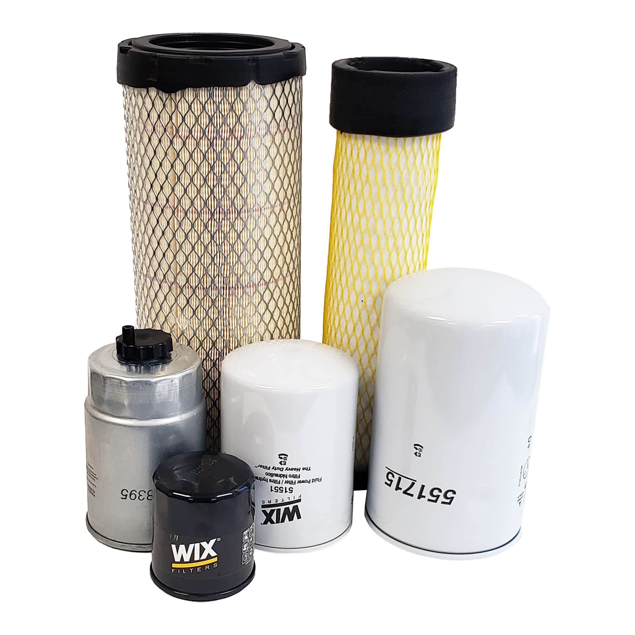 CFKIT Maintenance Filter Kit Compatible with New Holland Workmaster 35 (2017-2023) - Air, Oil & Fuel Filters Replacement Set for Tractor Maintenance & Farming Equipment Care