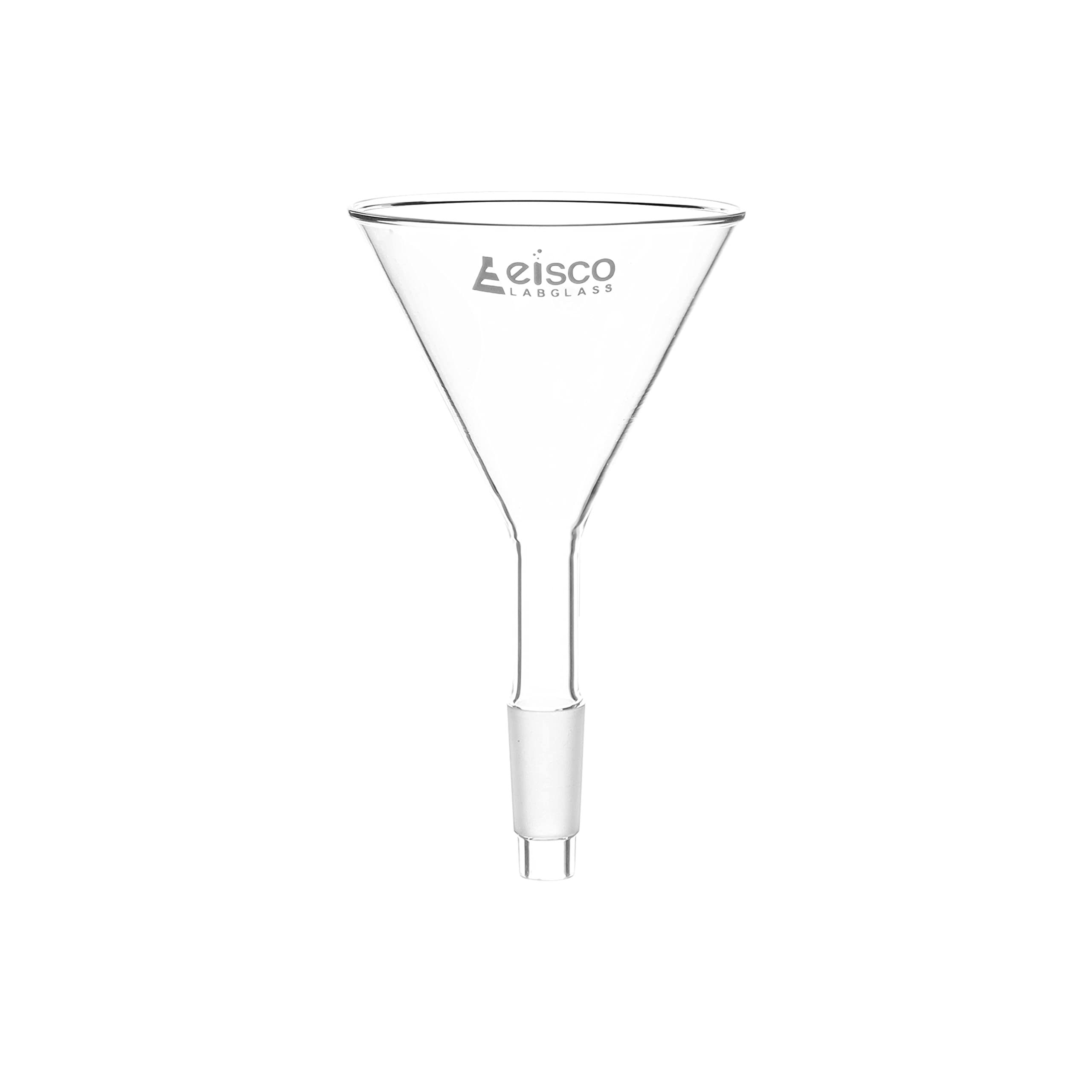 EISCO 45mm Jointed Powder Funnel - 14/23 Borosilicate Glass Lab Funnel for Chemistry Experiments & Powder Transfer | Perfect for Laboratory Use, Scientific Research & Pharmaceutical Applications