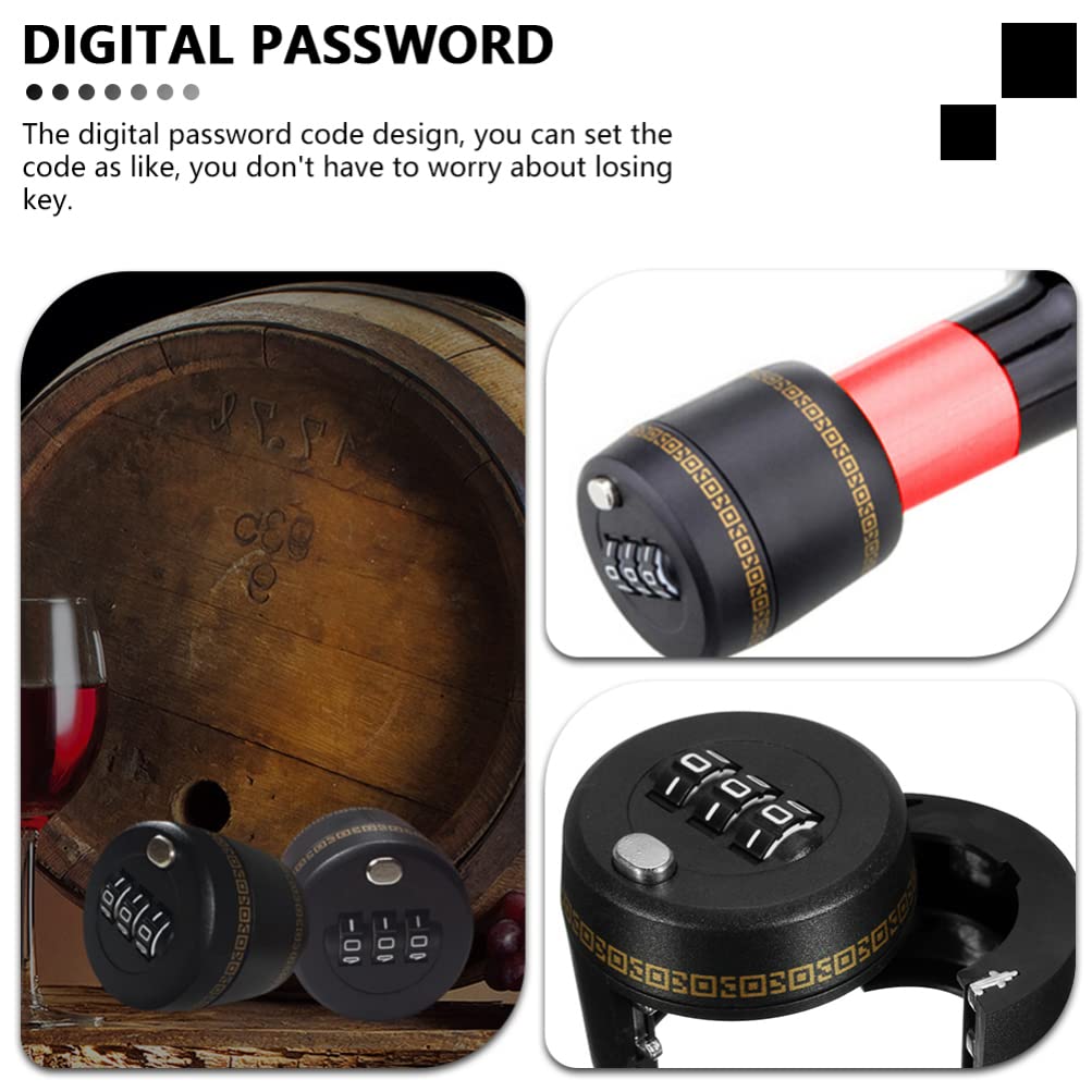 Premium Vacuum Wine Bottle Stopper with Lock Code - Airtight Seal for Whiskey, Liquor & Champagne Preservation - Perfect for Home Bars, Parties & Gifts