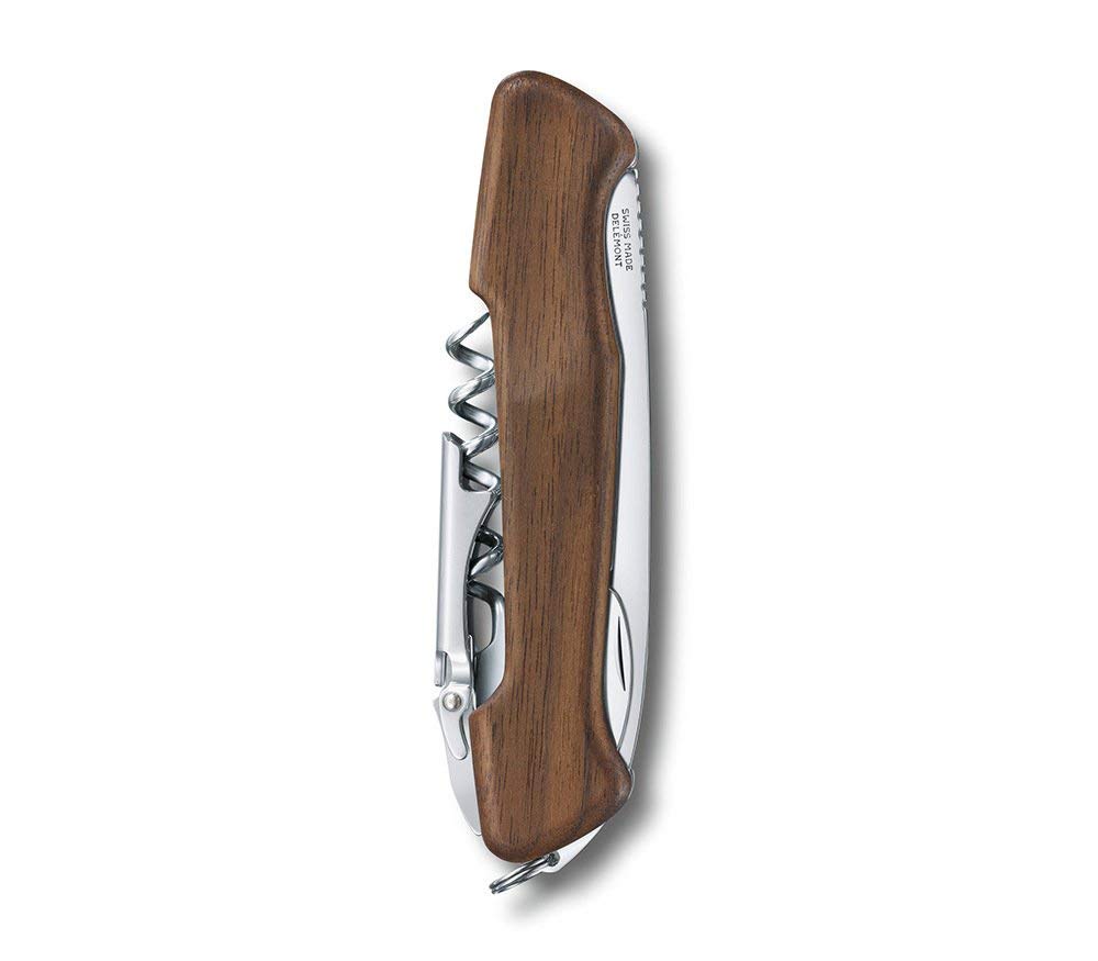 Victorinox Swiss Army Wine Master Pocket Knife - 6-in-1 Multitool with Corkscrew, Bottle Opener & Wood Handle | Perfect for Camping, Hiking & Outdoor Adventures