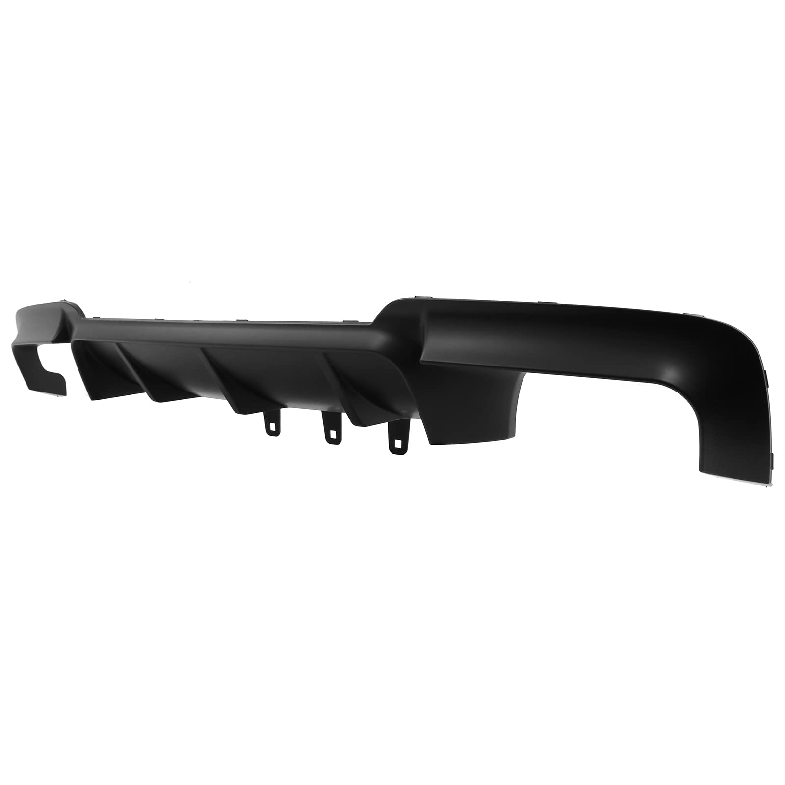 IKON MOTORSPORTS Rear Bumper Diffuser for 2011-2016 BMW F10 5 Series M Sport | M5 Style Lower Lip Spoiler | Unpainted Black Body Kit Replacement | Perfect for Car Upgrades & Street Racing Style