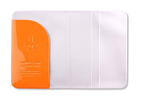 Premium Leather Passport Cover for Travel - Orange Alife Design | RFID Blocking, Slim & Durable | Perfect for International Trips & Business Travel