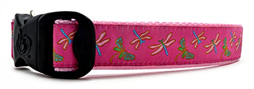 Vibrant Dragonfly Adjustable Dog Collar - 1