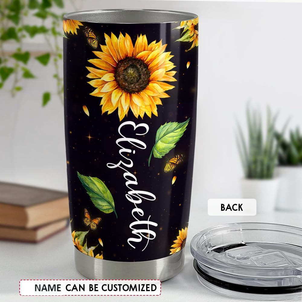 Personalized Inspirational Tumbler for Women - 20oz & 30oz Travel Coffee Mug with Motivational Quotes - Great Gift for Women, Girls, Teens, Friends - Perfect for Christian Faith, Birthday, Christmas, Anniversary Gifts - Ideal for Office, Gym, Travel & Daily Use