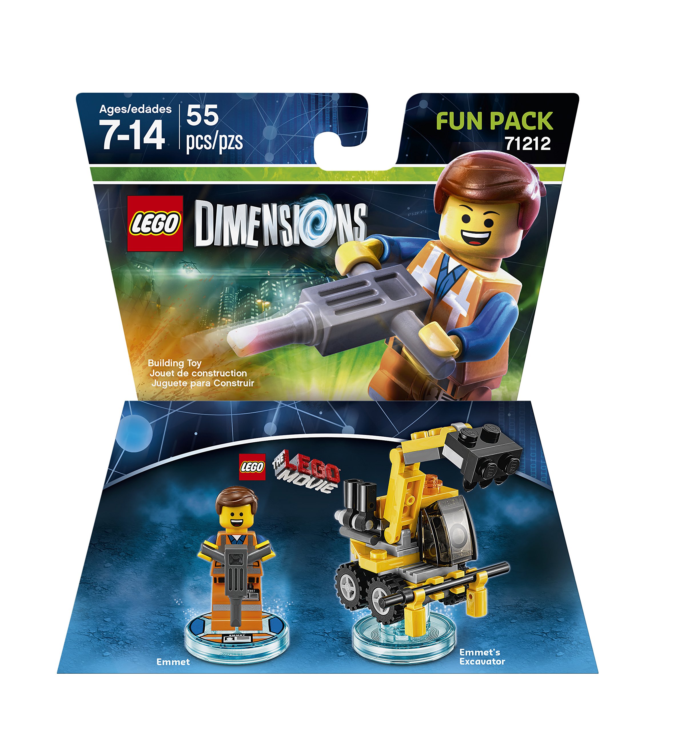 LEGO Movie Emmet Fun Pack - LEGO Dimensions Expansion Toy for Kids & Collectors | Build & Play Adventure Game for PS4, Xbox & Nintendo