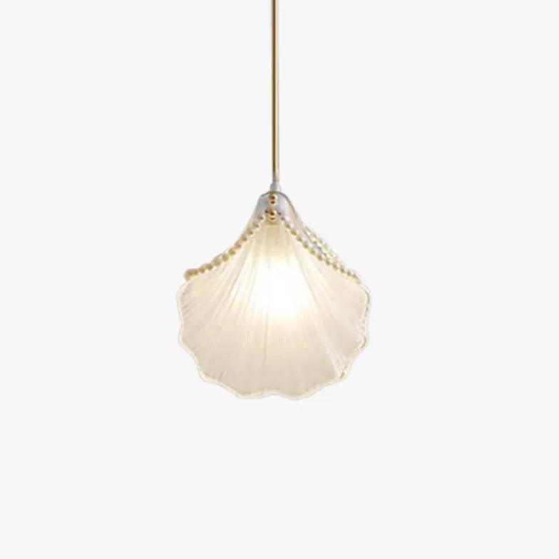 Modern Shell-Shaped Pendant Light for Bedroom - Elegant Ceiling Lighting Fixture for Home Decor, Living Room, Dining Room, and Nursery