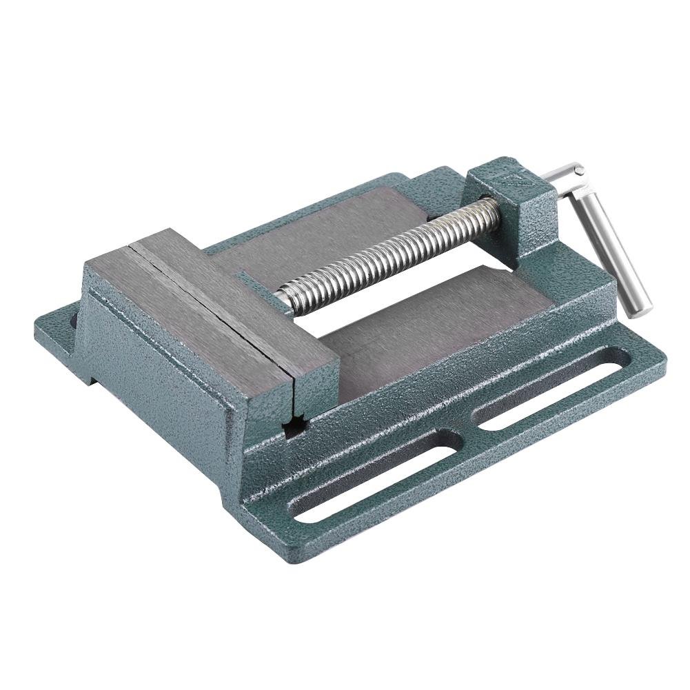 Heavy Duty 6 Inch Industrial Drill Press Vice - 45# Steel Jaw Opening Cast Iron Bench Clamp Vise for Milling, Drilling, Woodworking & Machinery Maintenance | Perfect for Metalworking, Carpentry Shops & DIY Projects
