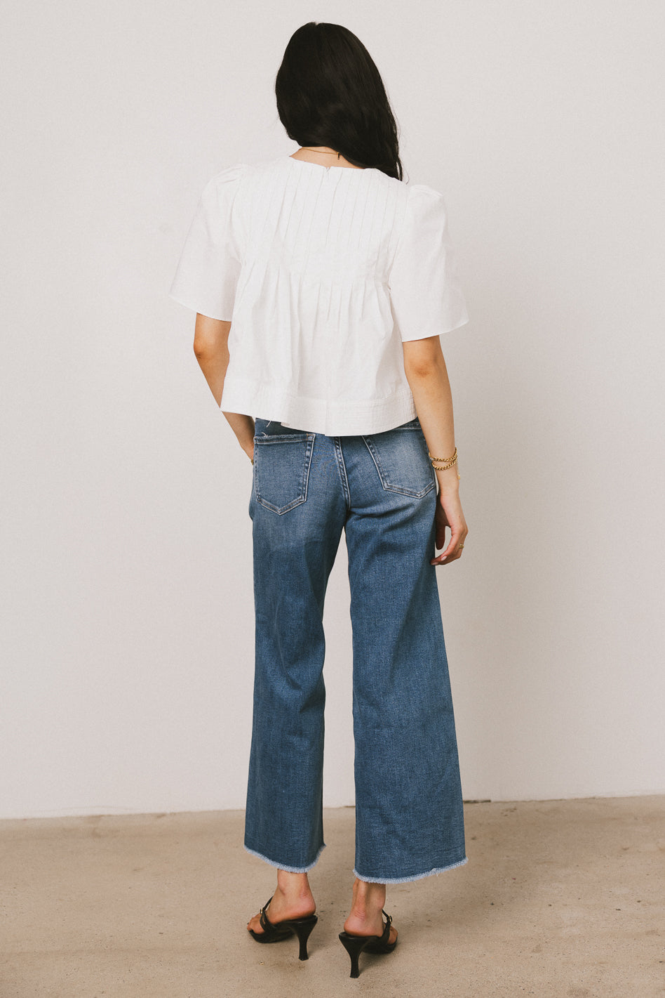 Lucy Wide Leg Jeans for Women - High Waisted Stretch Denim Pants | Comfortable & Trendy Casual Wear for Everyday Outfits, Work or Weekend