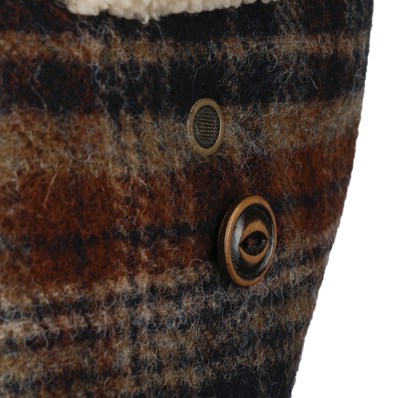 Stetson Checked Bomber Aviator Hat for Men - Classic Wool Blend Winter Cap with Ear Flaps - Perfect for Cold Weather, Outdoor Activities & Aviation Enthusiasts
