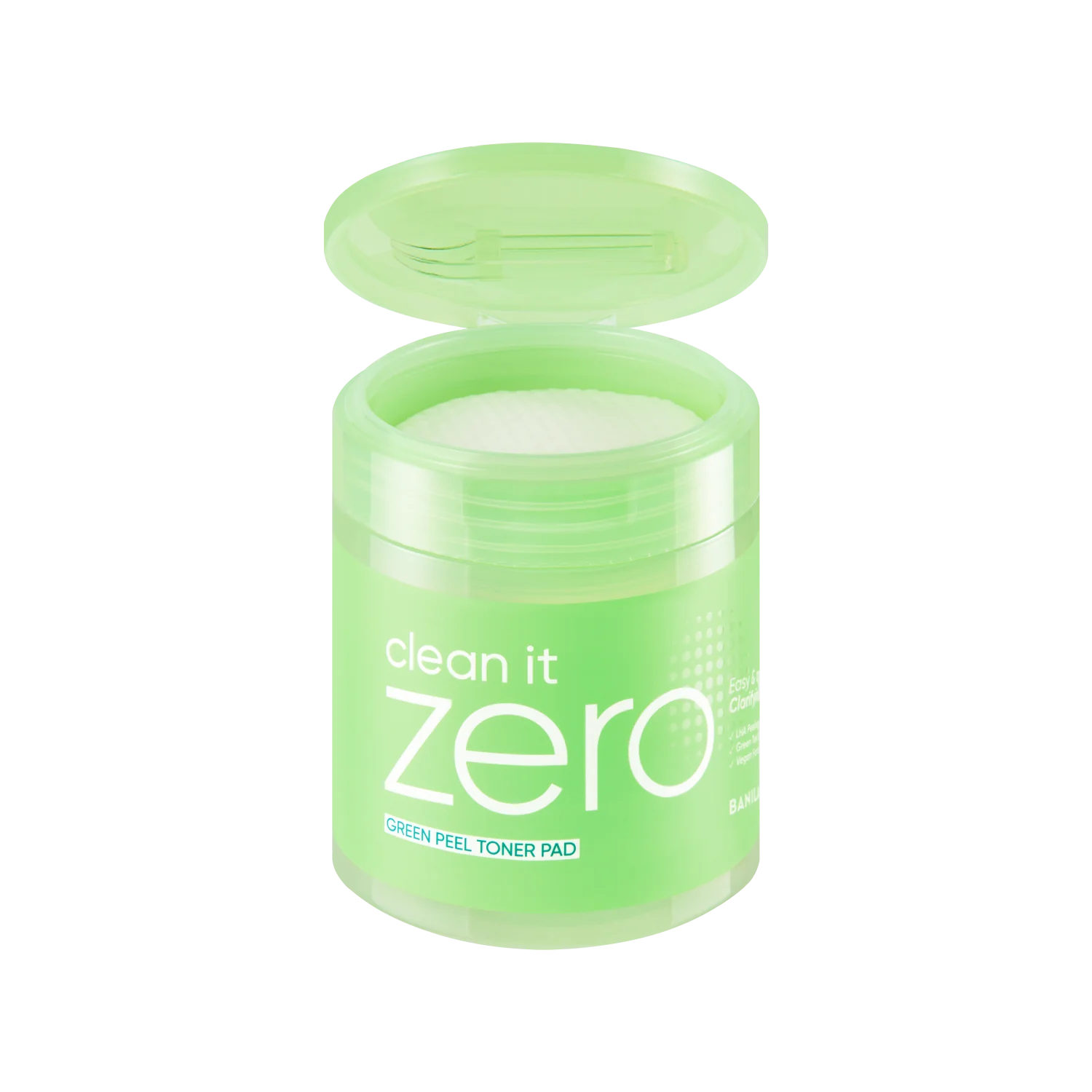 BANILA CO Clean It Zero Green Peel Toner Pads - 70 Count (200ml) | Exfoliating & Pore-Cleansing Facial Treatment | Perfect for Daily Skincare Routine & Travel