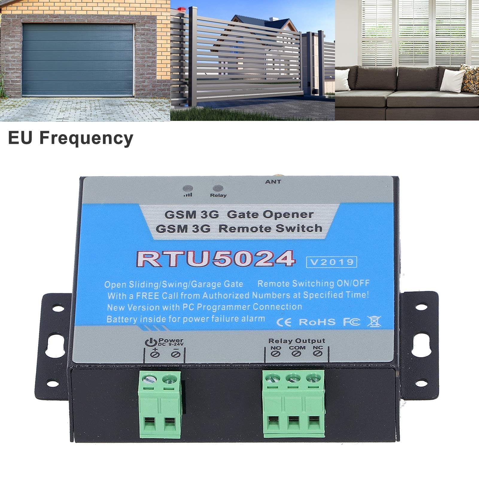Smart Access Control System with Remote Switch Opener & Antenna Kit - ABS Plastic Home Security Alarm for Doors & Gates | Perfect for Apartments, Offices & Smart Homes (EU Version)