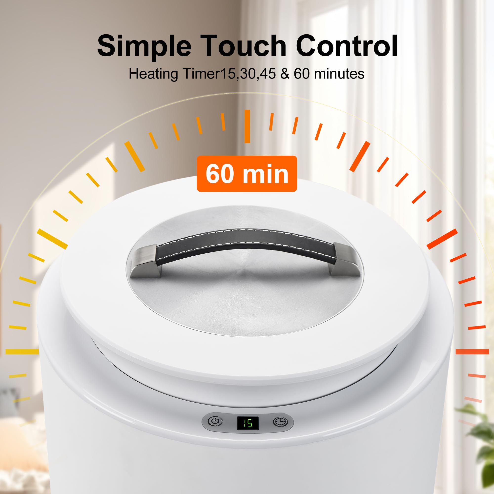 Luxury Electric Towel Warmer for Bathroom with Aroma Tray & Auto Shut Off - Adjustable Timer 15/30/45/60 Minutes - Fits Oversized Towels, Blankets & Bathrobes - Perfect Gift for Home Spa & Cozy Winter Nights