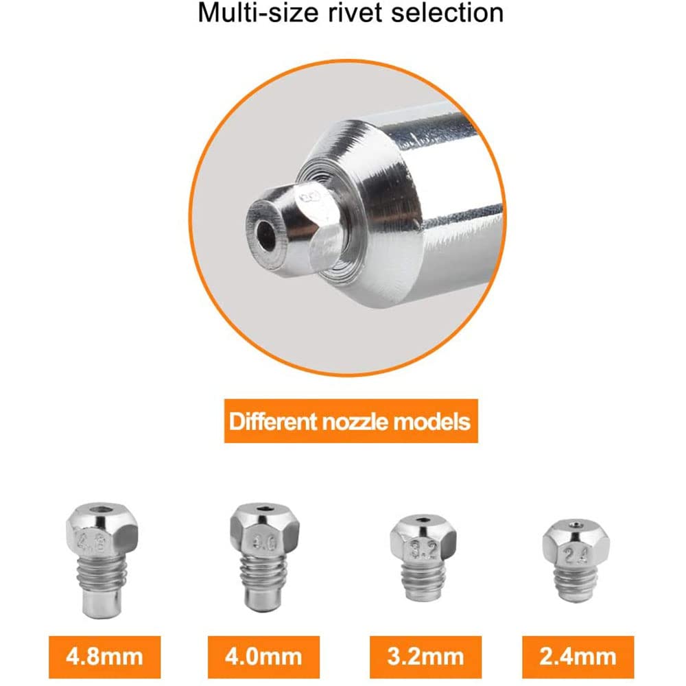 Cordless Rivet Gun Adapter Kit for Power Drills - DIY & Metalworking