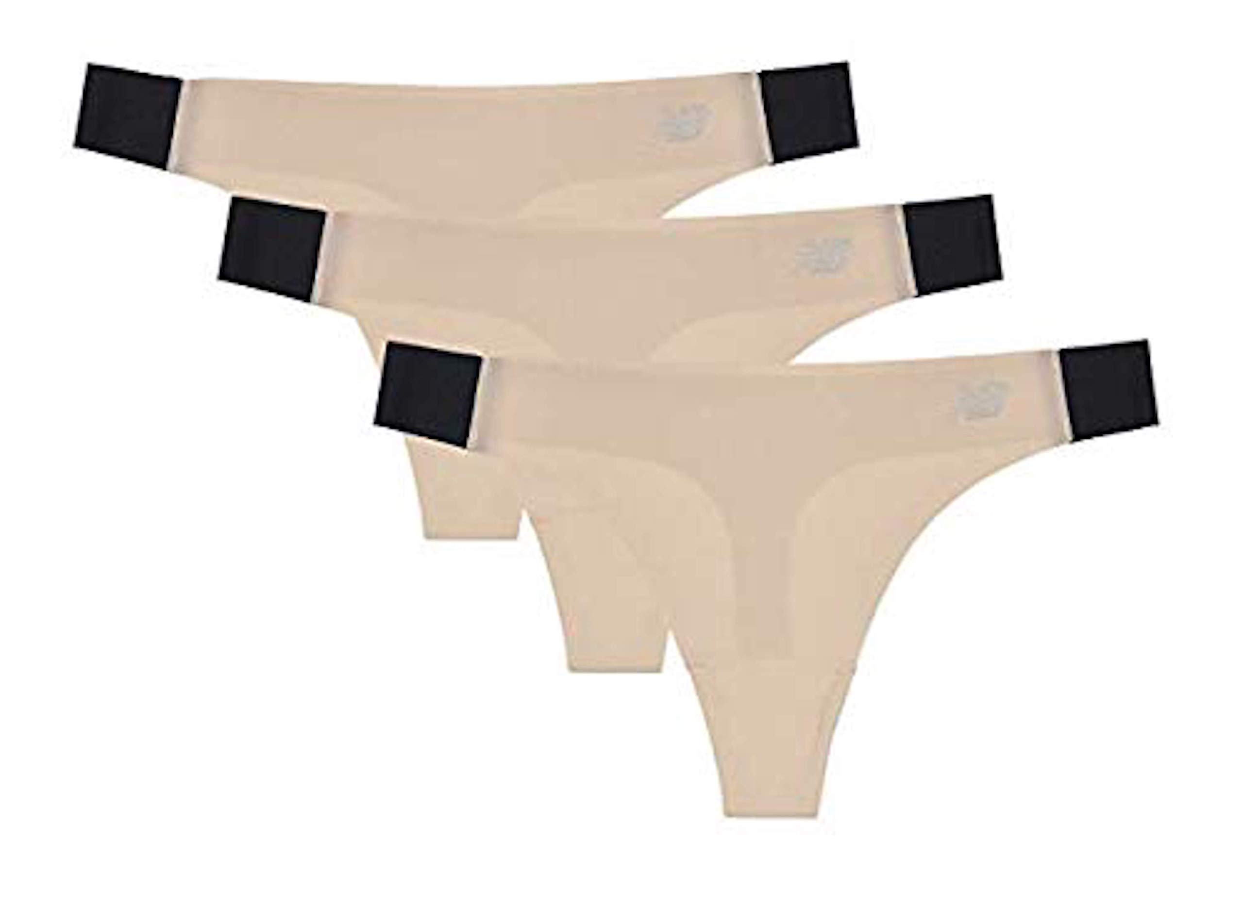 New Balance Women's Laser Thong Panties 3-Pack - Breathable Comfort for Workouts & Everyday Wear