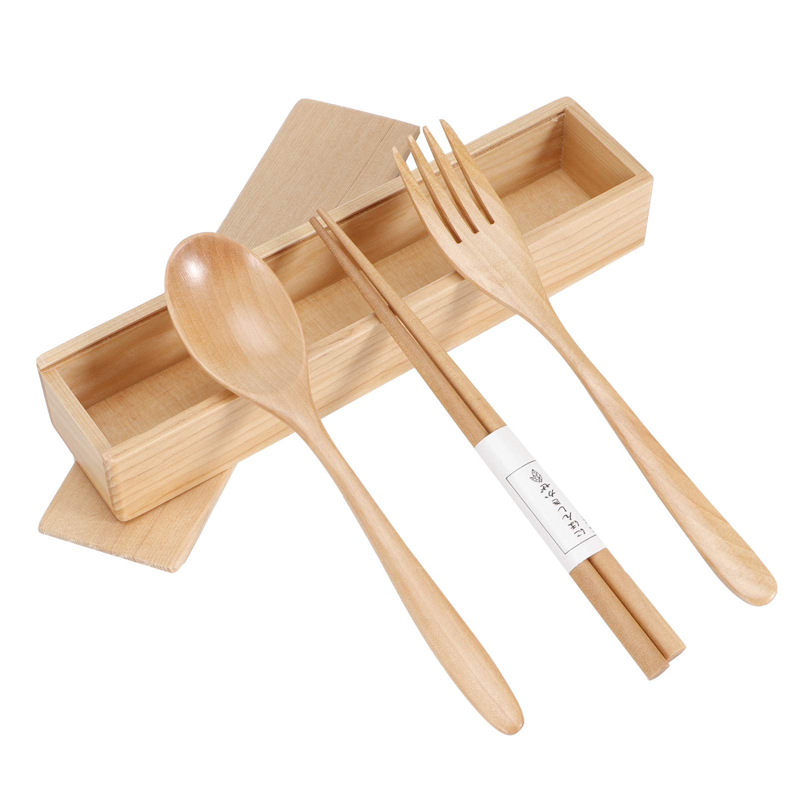 Eco-Friendly Wooden Dinnerware Set - Lightweight, Reusable & Non-Toxic Cutlery for Vegetarians & Sustainable Living | Perfect for Picnics, Camping & Zero-Waste Parties