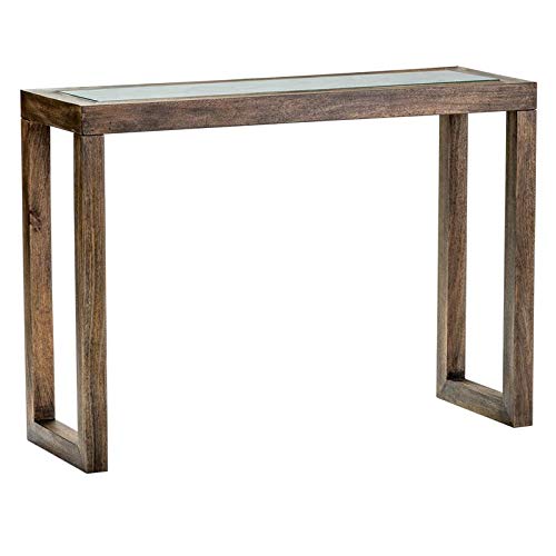 Brown Valmont Wood Console Table - Crestview Collection Evolution | Entryway, Living Room & Hallway Furniture for Home Decor