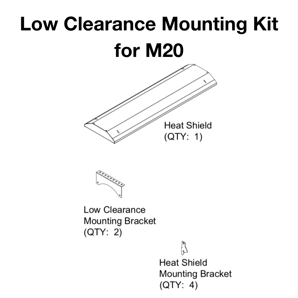 IR Energy Wall and Ceiling Mounting Kit for Habanero Gas Patio Heaters - Easy Installation for Outdoor Heating in Backyard, Deck, and Restaurant Patios