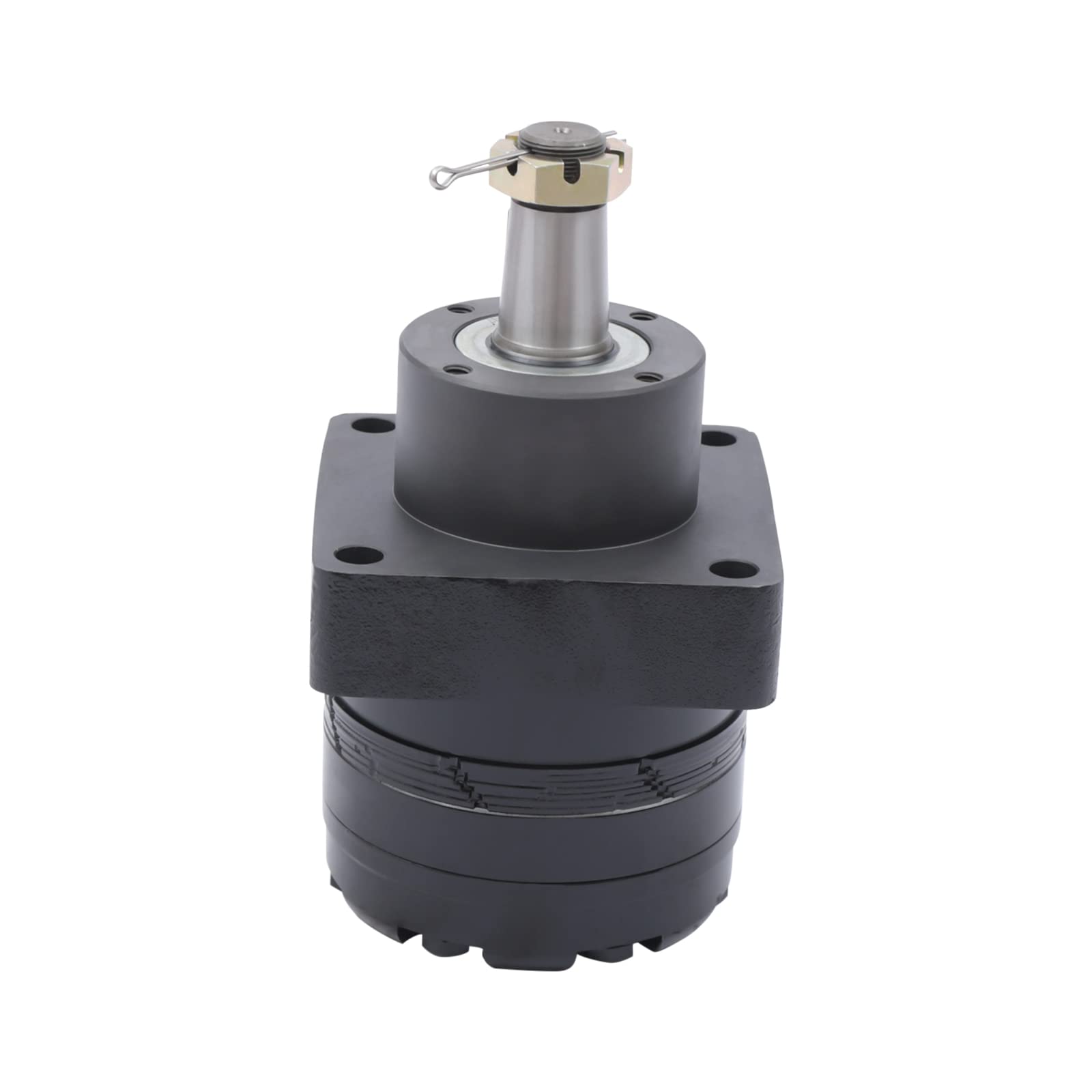 Heavy Duty Black Hydraulic Wheel Motor - Cast Iron Construction - Compatible with 737 757 777 797 7200 7400 8500 Aircraft - OEM TCA12678 TCA17739 Replacement Part - Ideal for Aircraft Maintenance & Repair Operations