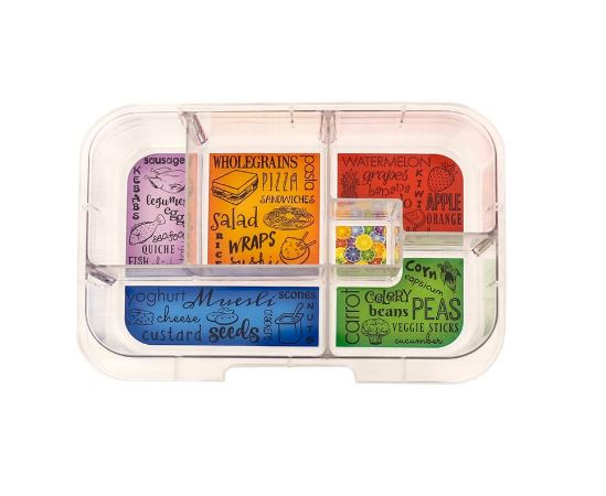 Munchbox Maxi 6 - Premium Bento Lunch Box for Kids & Adults | Eco-Friendly Green Jungle Design | Perfect for School, Office & Picnics