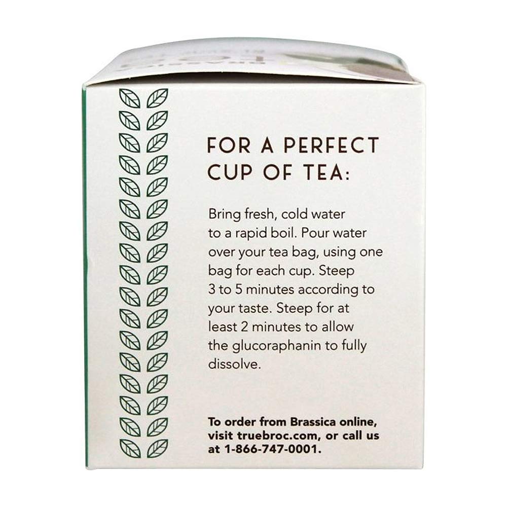 Brassica Tea Black Tea with Truebroc - 16 Tea Bags | Antioxidant-Rich Herbal Tea for Relaxation & Wellness