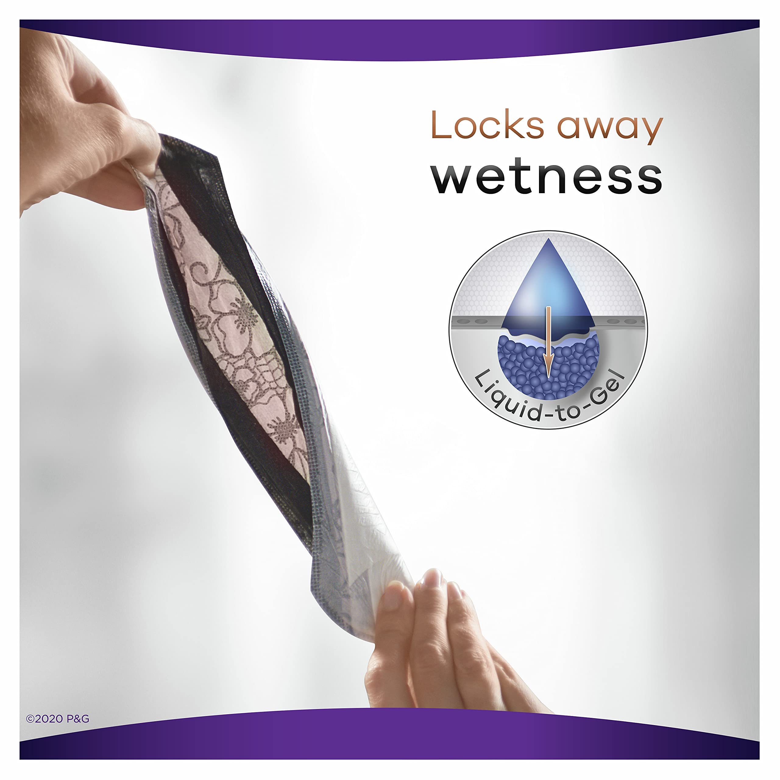 Always Discreet Boutique Incontinence Pads for Women - Size 6, Extra Heavy Absorbency, Long Length (20 Count) - Overnight Protection & Active Lifestyle Use