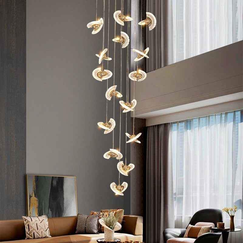 Stylish UFO Pendant Chandelier - Modern LED Ceiling Light Fixture for Living Room, Bedroom & Dining Room | Energy Efficient Home Decor Lighting Solution for Indoor Spaces