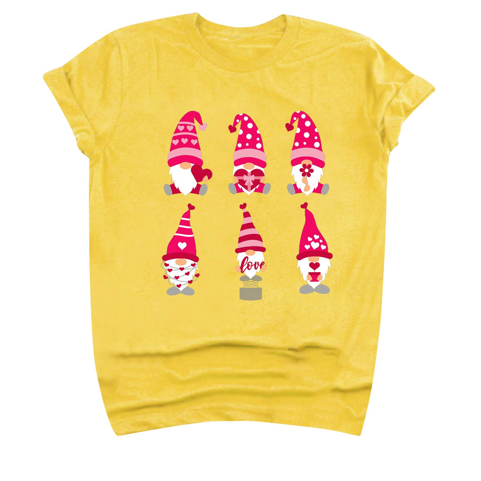 Women's Long & Short Sleeve T-Shirts - Cute Dwarf Print Summer Tops for Casual Wear, Outfits & Daily Fashion