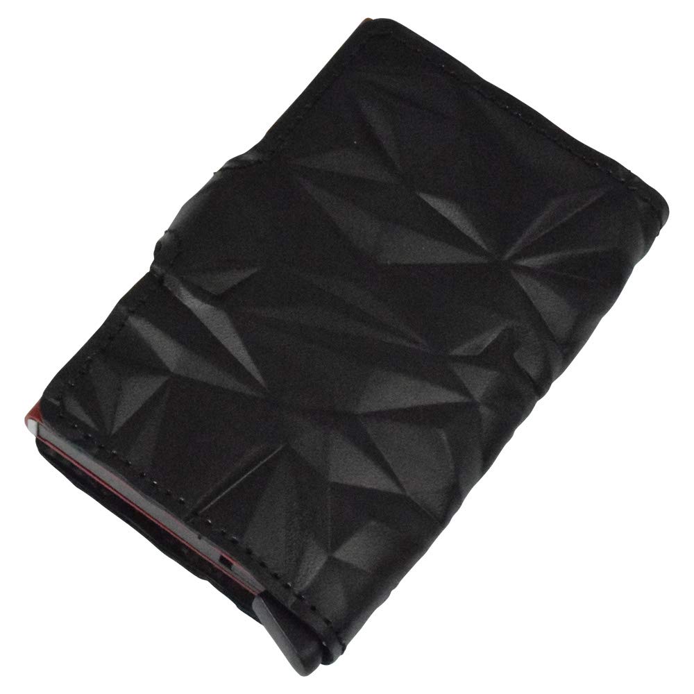 Secrid Miniwallet in Prism Black-Red - Slim RFID Blocking Wallet for Men & Women | Perfect for Travel, Everyday Use & Contactless Payment Protection