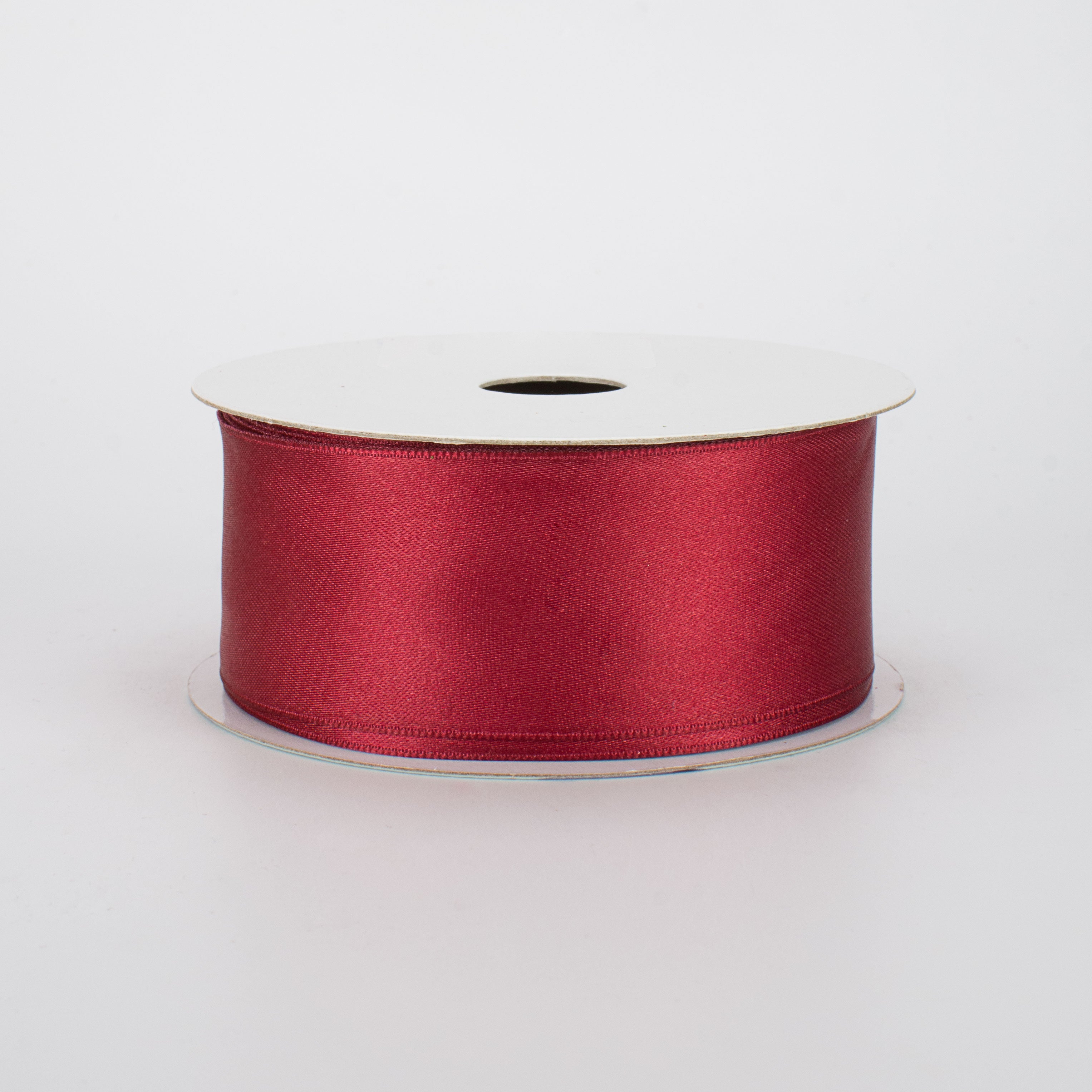 1.5 Inch Double Face Satin Wired Ribbon - Burgundy (10 Yards) - Perfect for Gift Wrapping, Wedding Decorations, and DIY Crafts