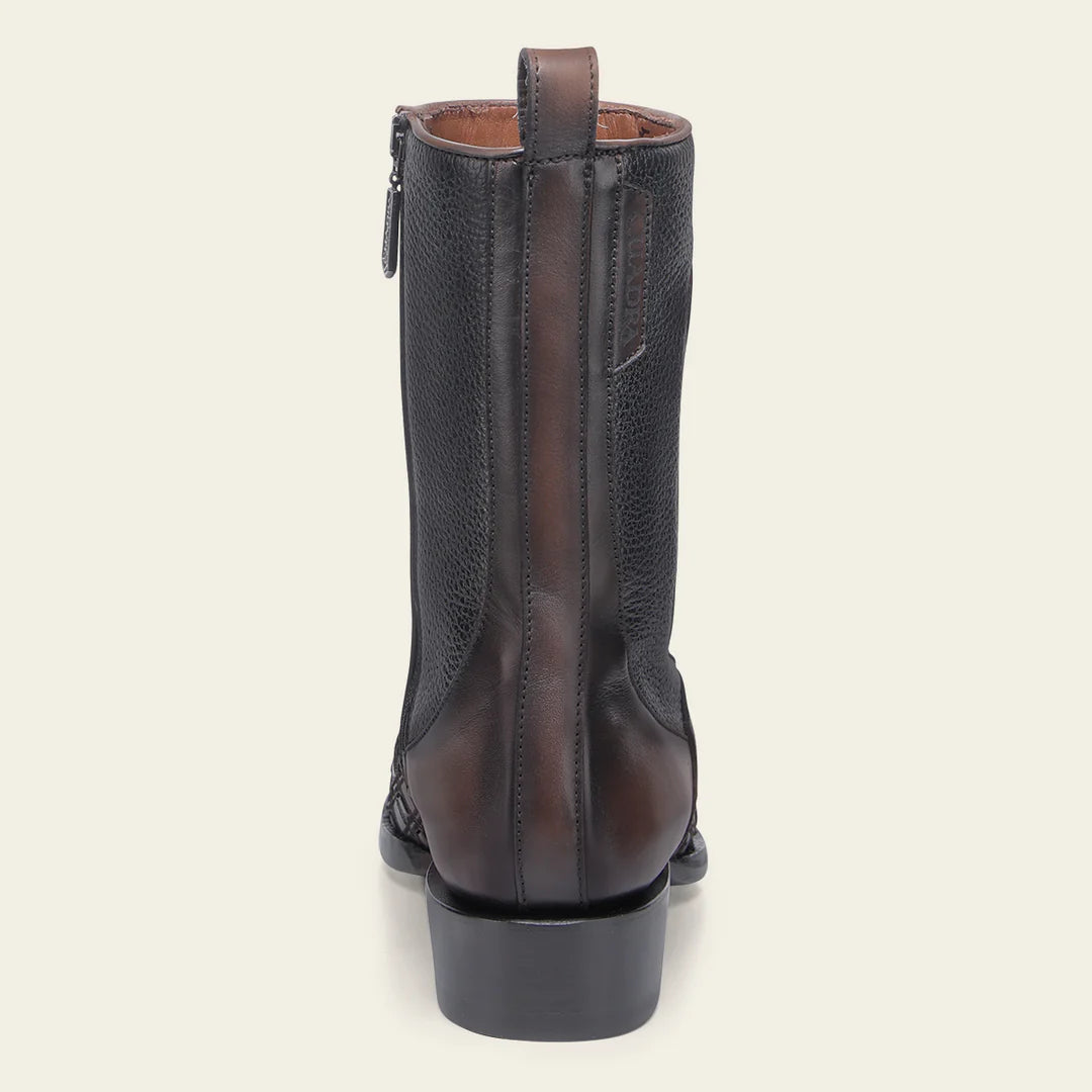 **Cuadra Men's Chocolate Cowhide Leather Cowboy Boots – Stylish Western Dress Boots for Rodeo, Country Music & Casual Wear**