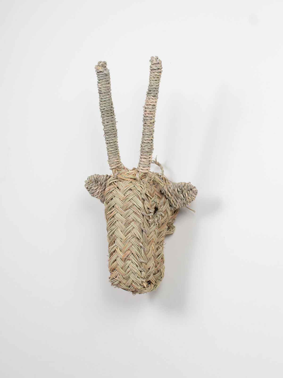 Mini Woven Gazelle Head Wall Decor - Handmade Animal Art for Boho Home & Nursery Decor | Perfect for Living Room, Bedroom, Kids Room