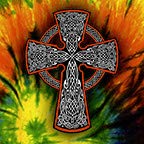 Tie Dye Celtic Cross
