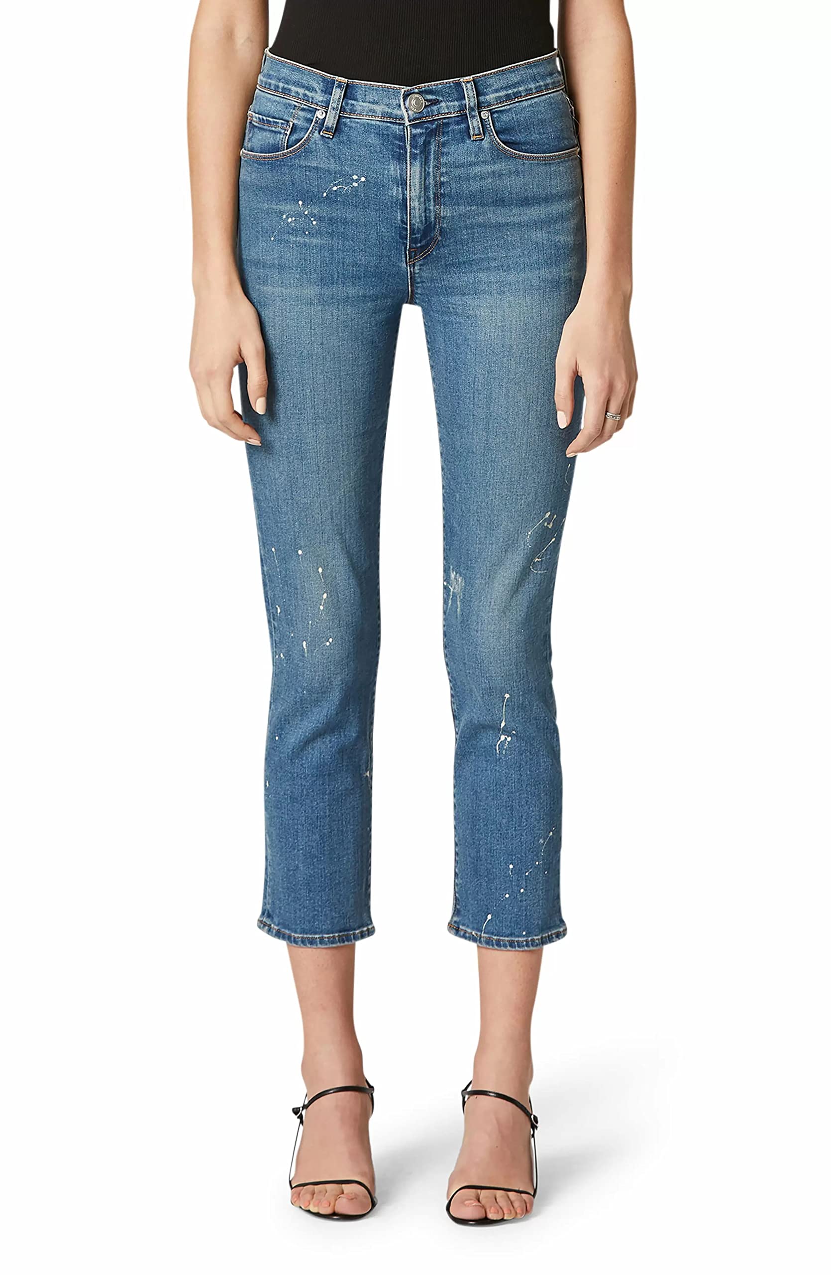 HUDSON Women's Barbara High Rise Cropped Straight Leg Jeans - Stylish & Comfortable Denim for Casual Wear, Work & Everyday Outfits