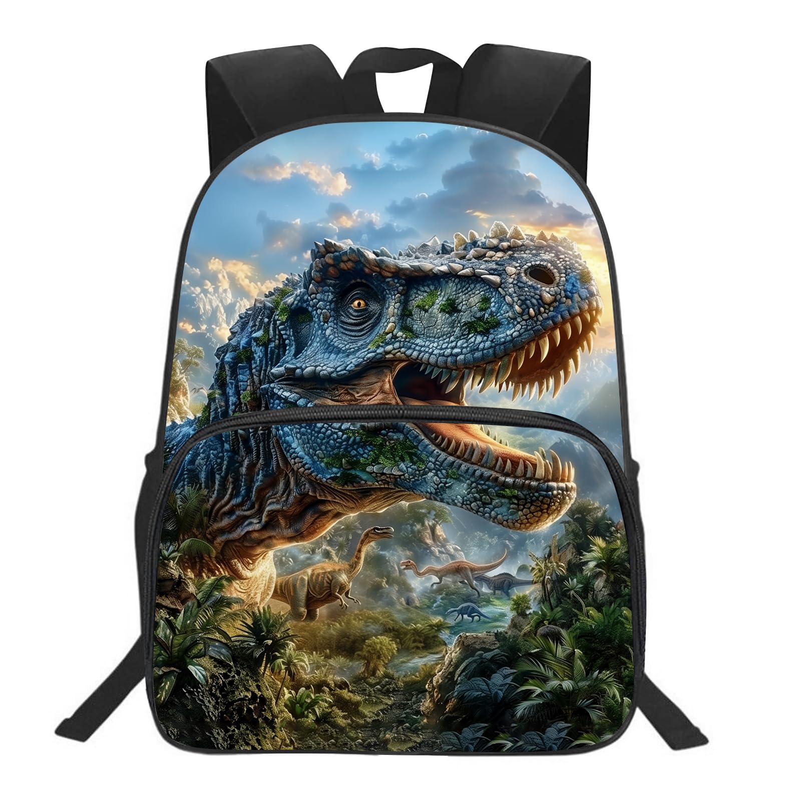 KOYI Dinosaur Backpack for Boys - Waterproof School Bag for Kids 3-12, Travel & Daily Use