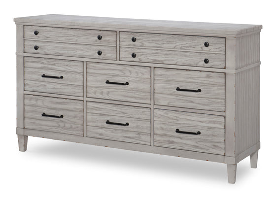 Belhaven Dresser Pearl Silver - Elegant Bedroom Dresser with Mirror for Home Decor & Storage | Perfect for Bedroom, Living Room, or Guest Room Organization