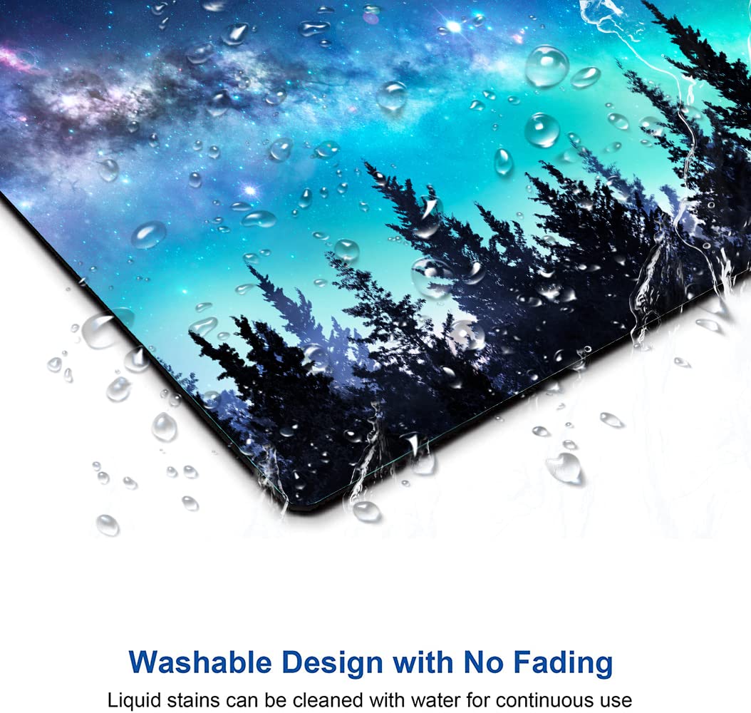 Premium Personalized Mouse Pad - Forest Moon Design, Non-Slip Rubber Base, Washable & Durable for Gaming, Office & Home Use | Perfect for Computer Workstations & Gaming Setups