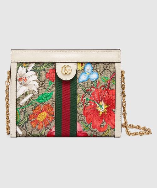Gucci Ophidia GG Flora Small Shoulder Bag in White | Luxury Crossbody Purse for Women | Perfect for Date Night & Evening Events