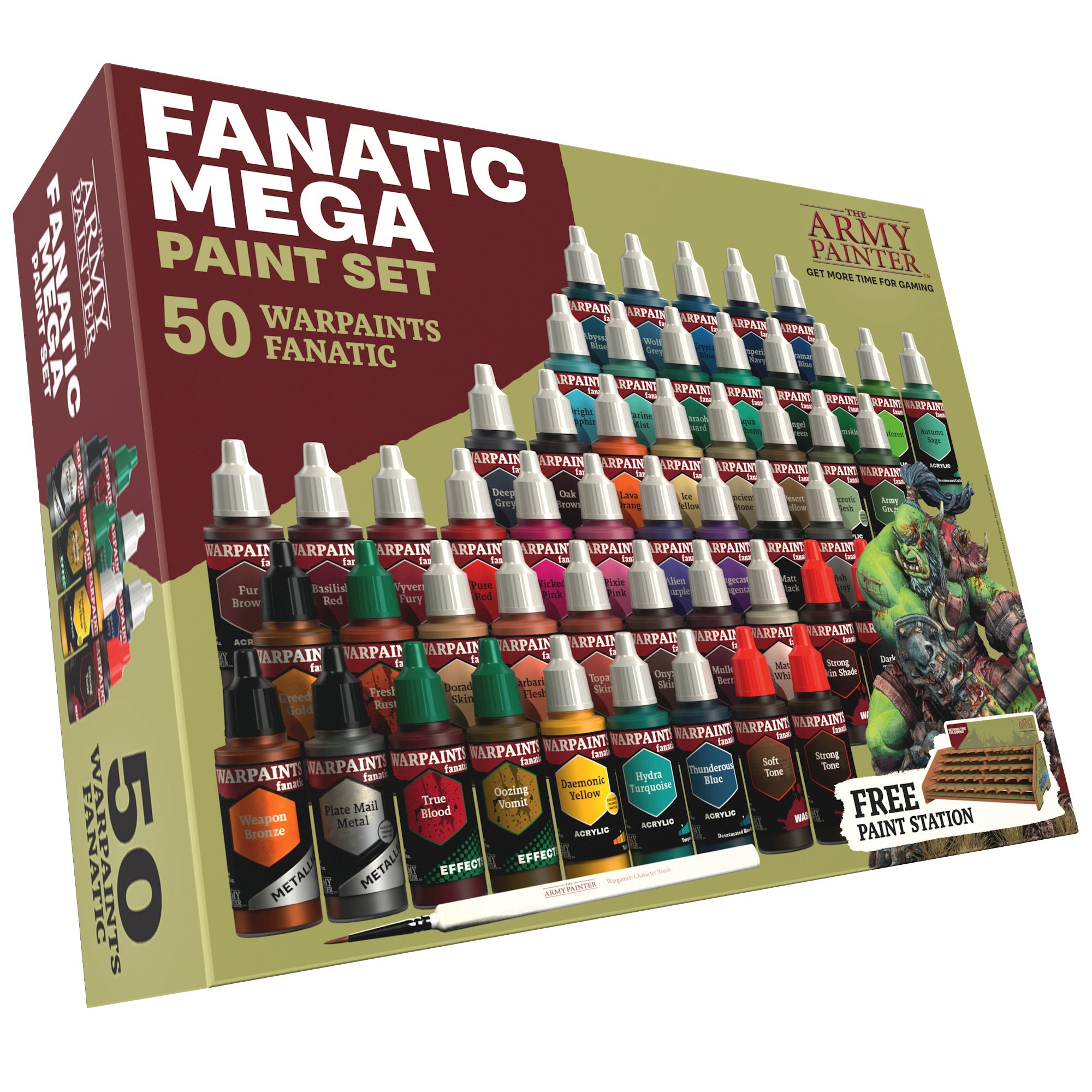 Warpaints Fanatic: Mega Set - Professional Face & Body Paint Kit for Cosplay, Halloween & Theater Makeup | Perfect for Artists, Kids & Costume Parties