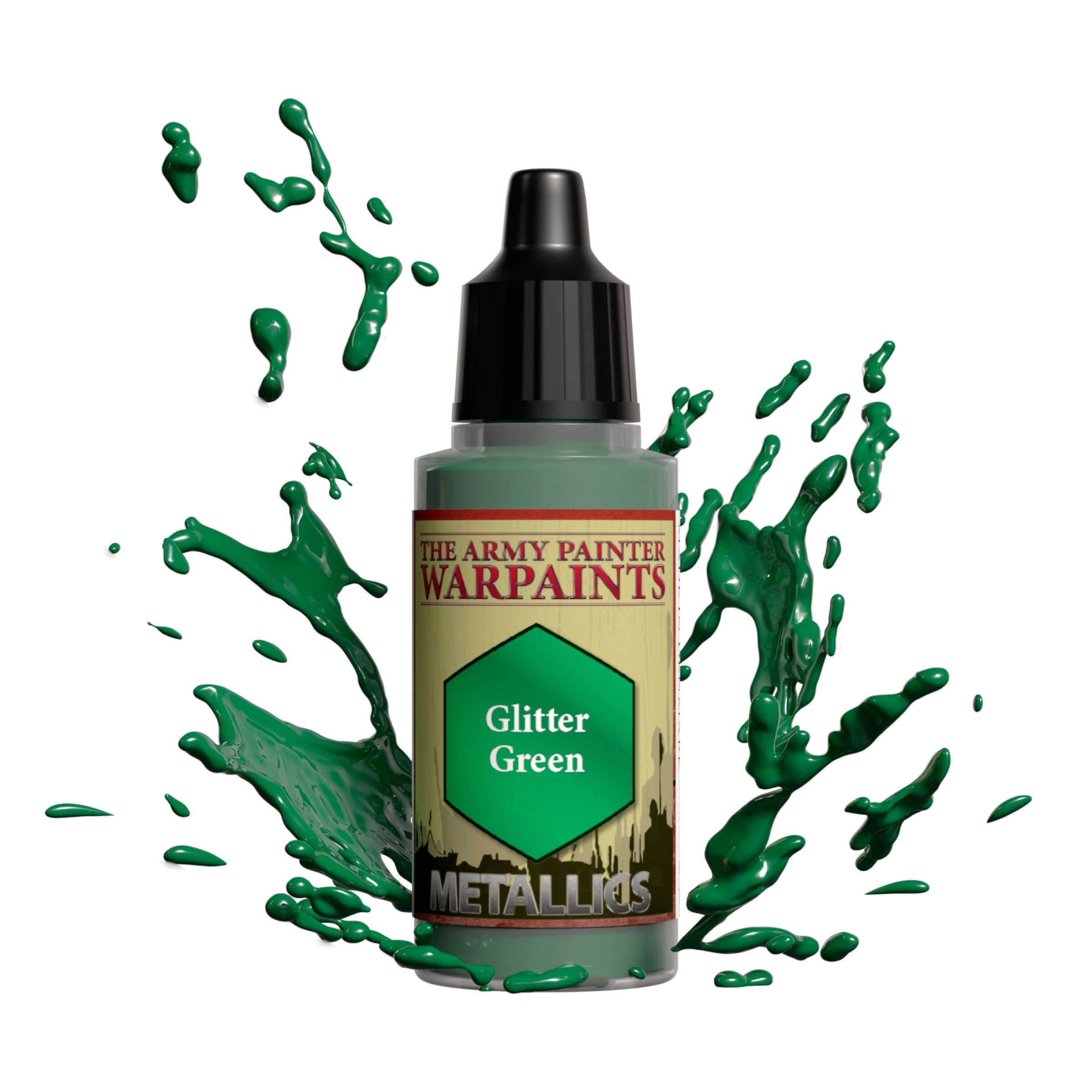 Warpaints Metallics Glitter Green - Metallic Green Glitter Paint for Cosplay, Face & Body Art - Perfect for Halloween, Parties & Festivals
