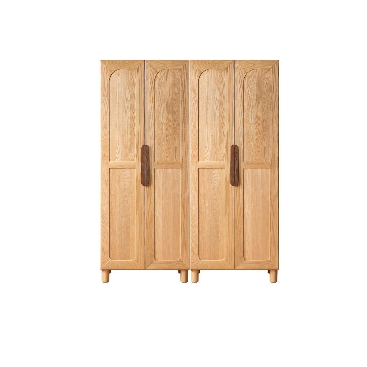 Solid Oak Wood Kids Wardrobe - Durable & Stylish Storage for Bedroom, Nursery, or Playroom Organization